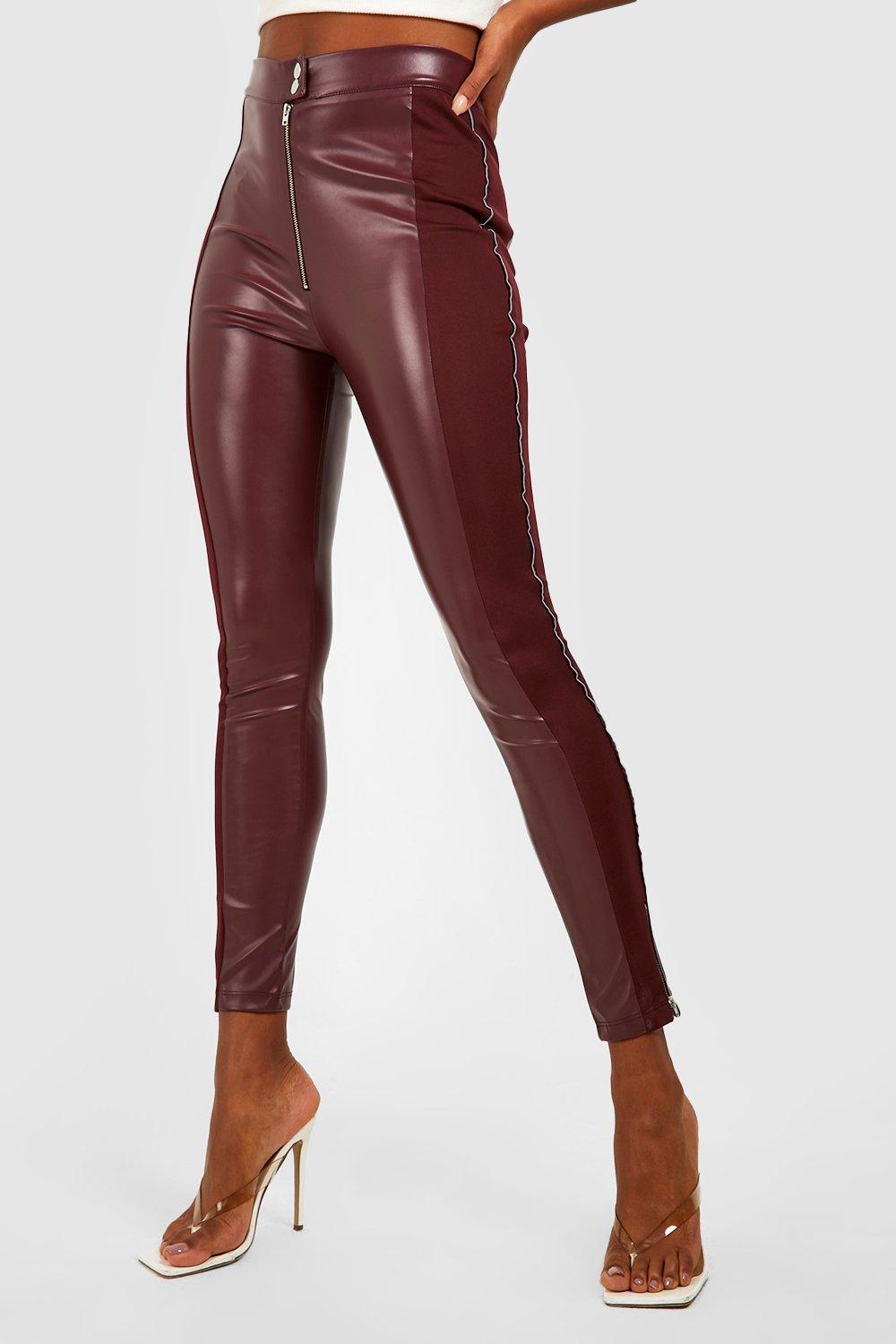 Tall Biker Skinny Pu Leggings boohoo