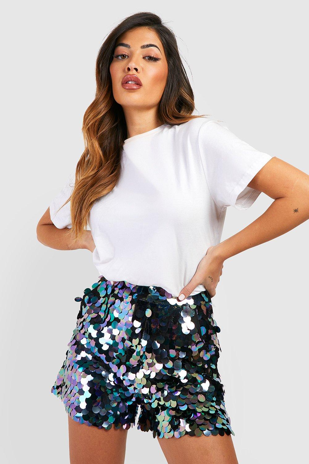 Sequined shorts, P11578