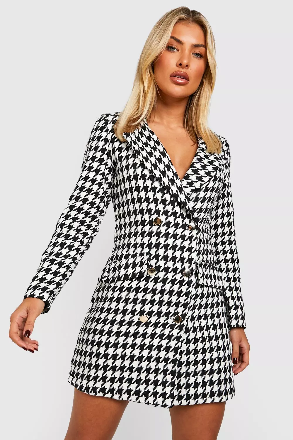 Boucle best sale blazer dress