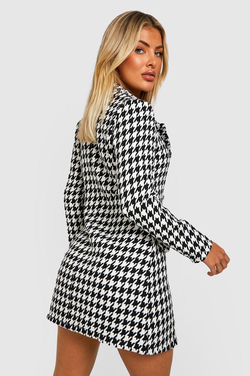 Houndstooth blazer hot sale dress