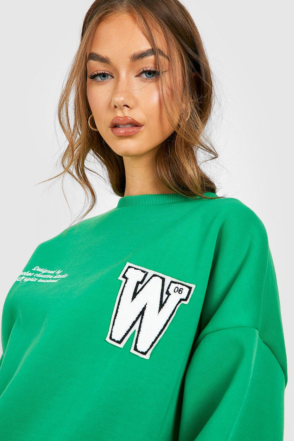 Women's Varsity Applique Sweater Tracksuit