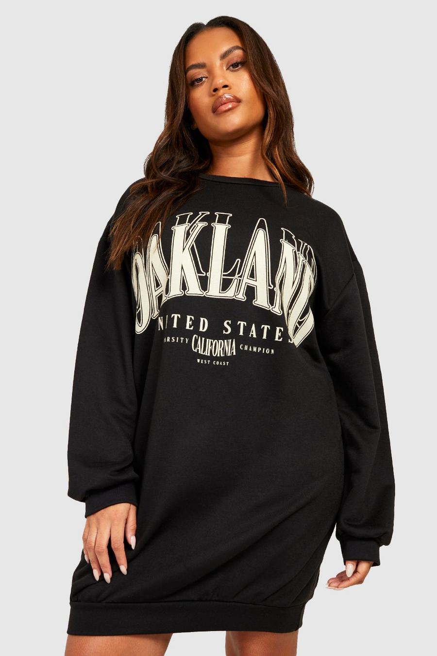 Black Plus - Oakland Sweatshirtklänning image number 1