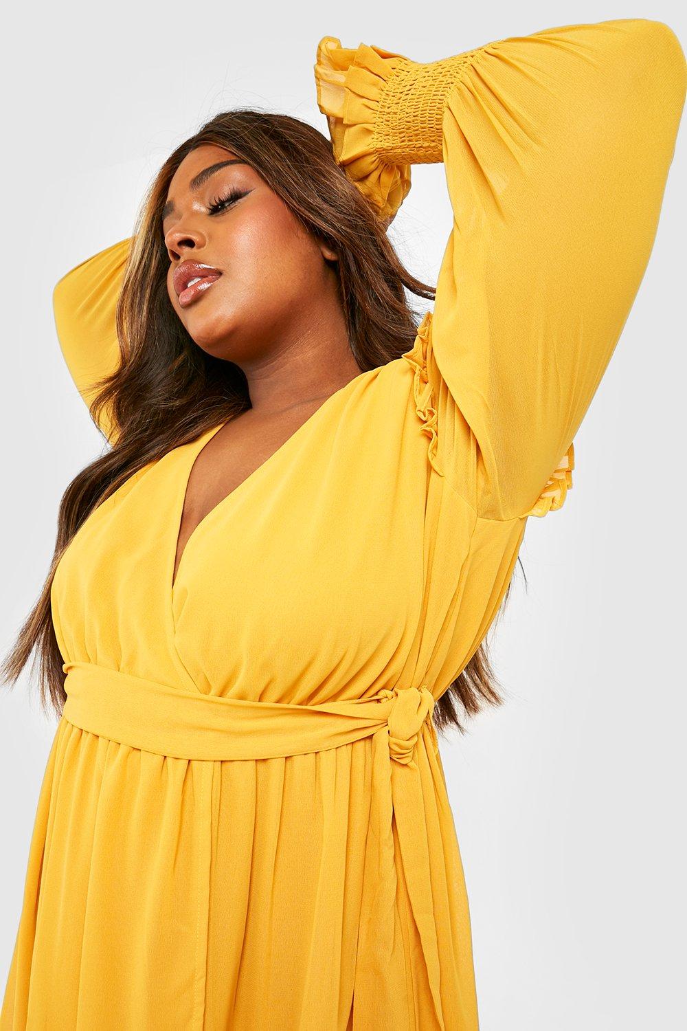 Plus size yellow belt sale