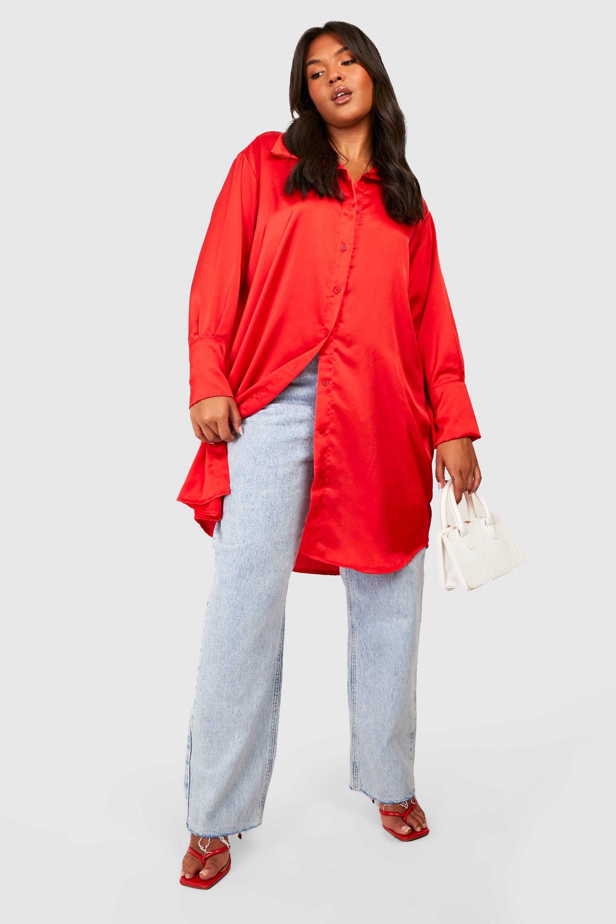 Plus size shop longline shirt