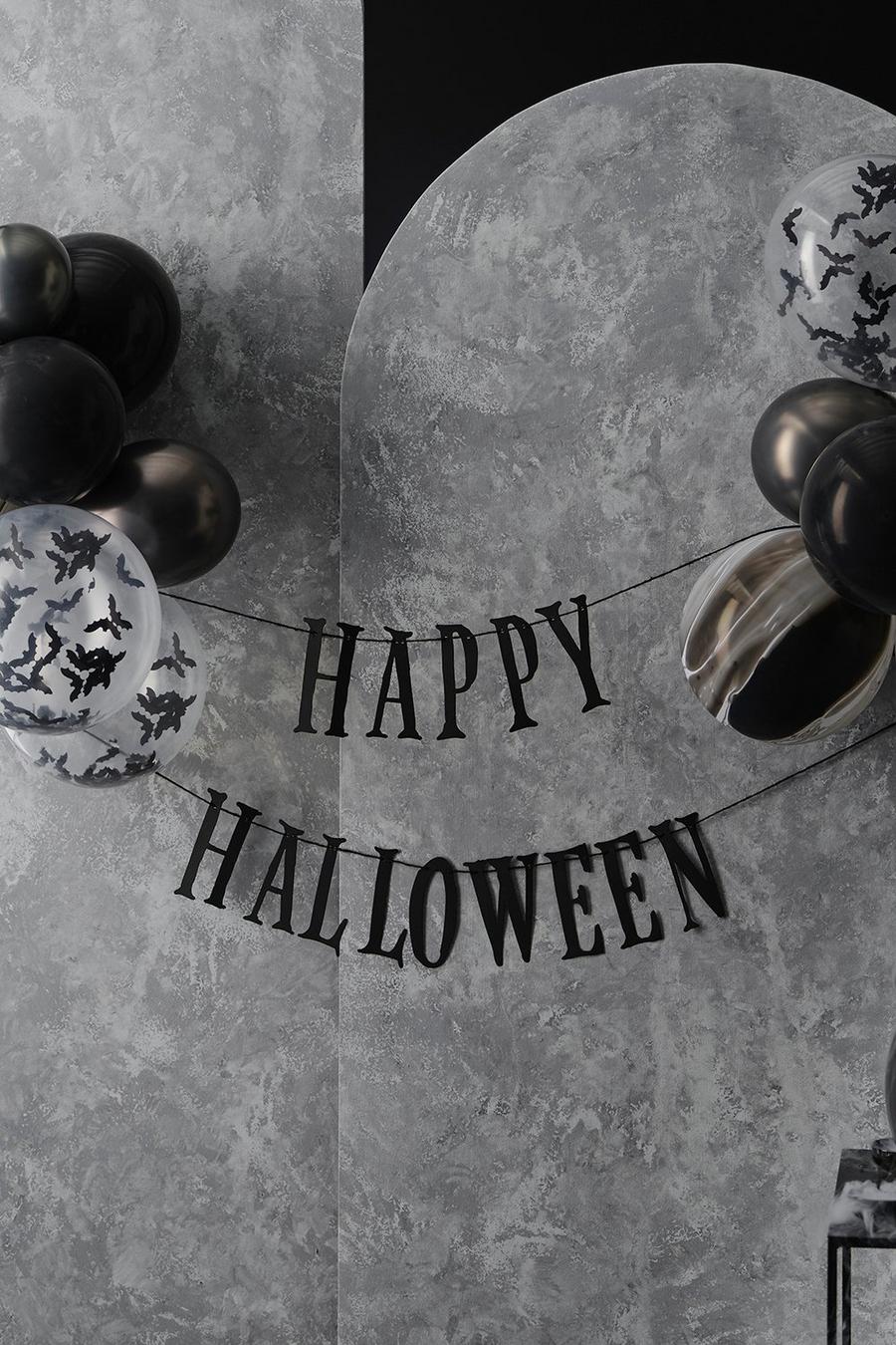 Ginger Ray - Guirlande et ballons - Halloween, Black noir
