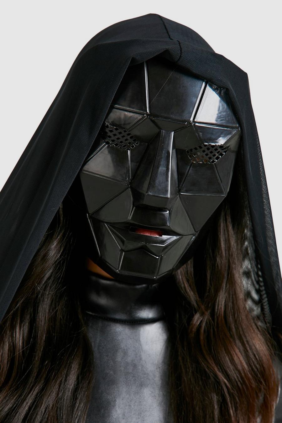 Black Halloween Game Master Mask