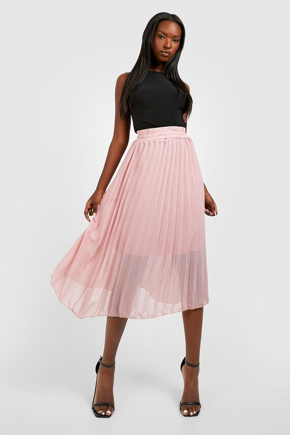 Chiffon clearance over skirt