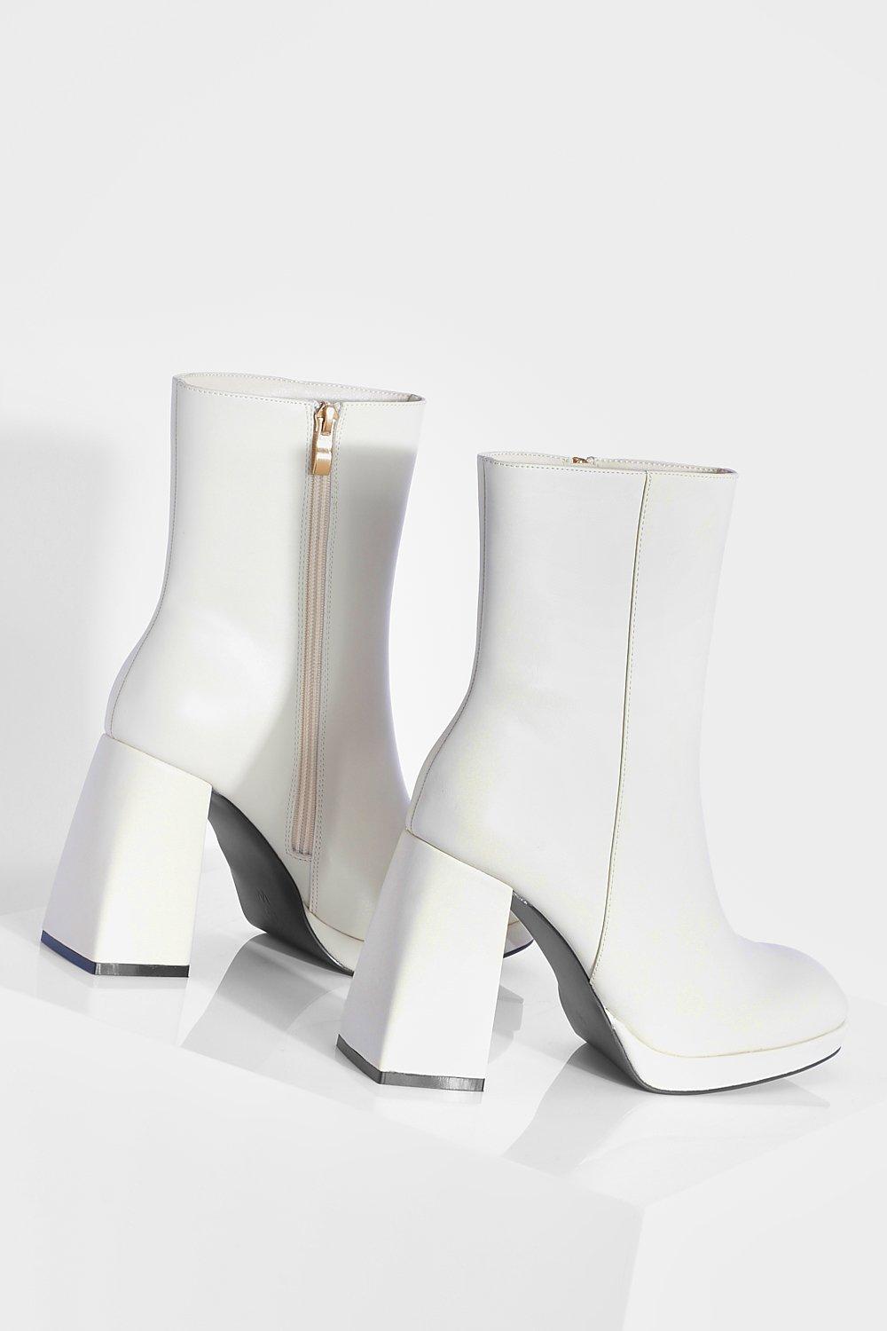 Bottines blanches plateforme new arrivals