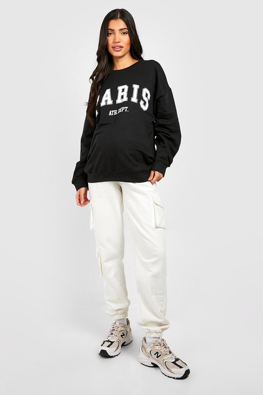 Black Plus - Paris Ath Dept Sweatshirt med tryck image number 1