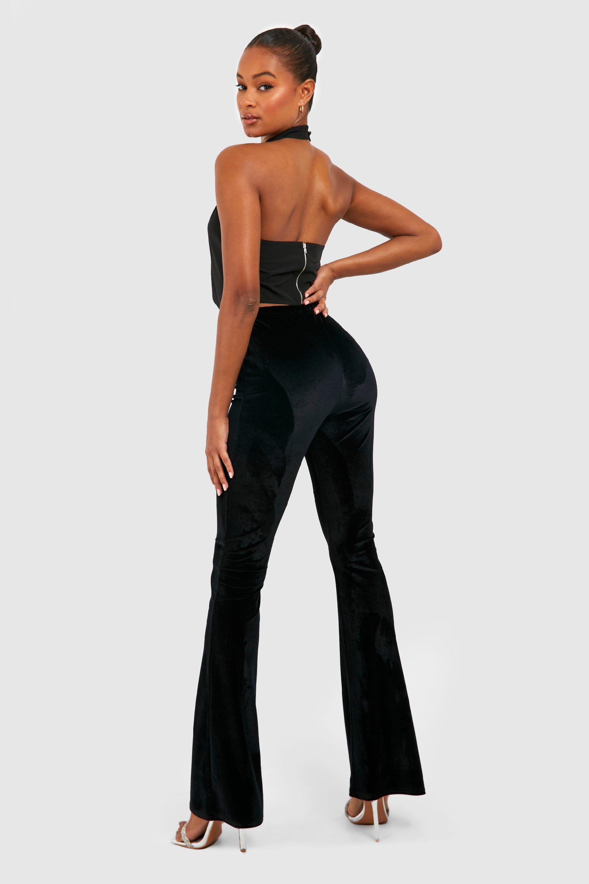 Tall Flared Fluwelen Broek