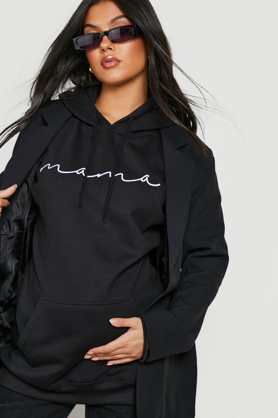 Black Mammakläder - Mama Oversize hoodie image number 1