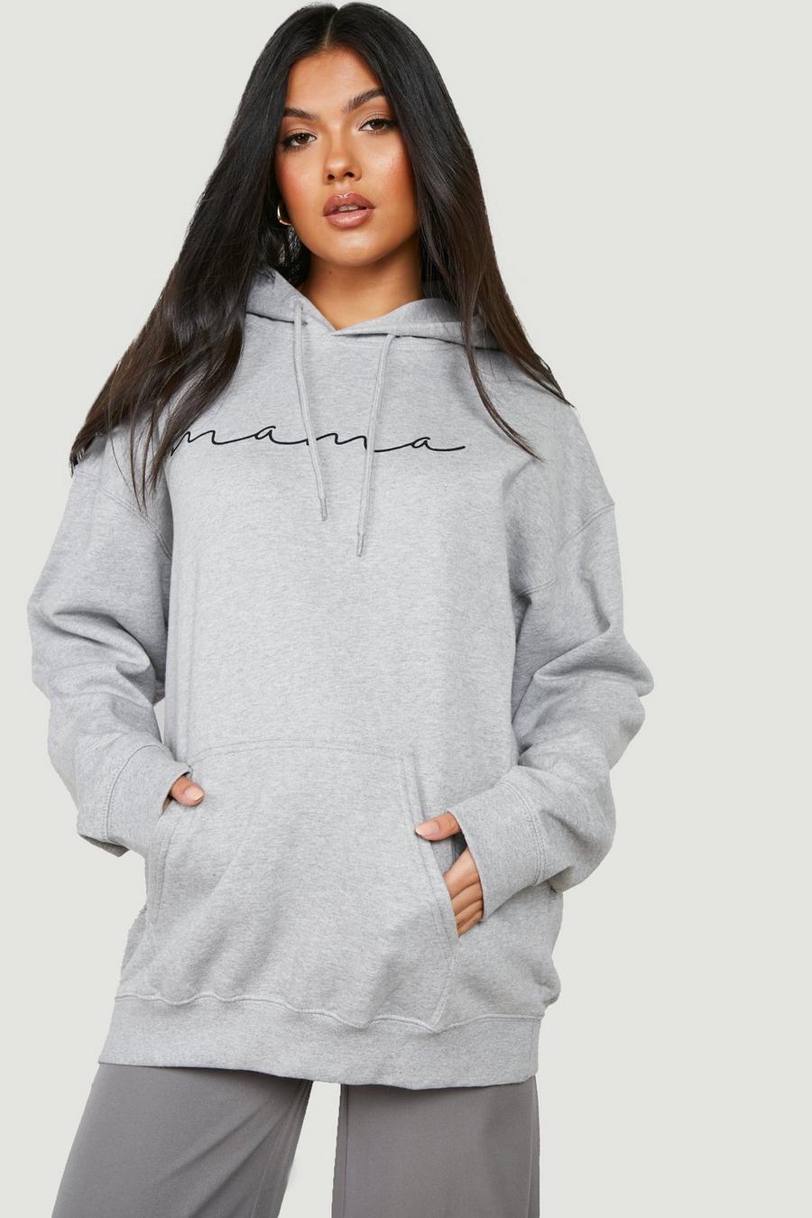Grey marl grå Mammakläder - Mama Oversize hoodie image number 1