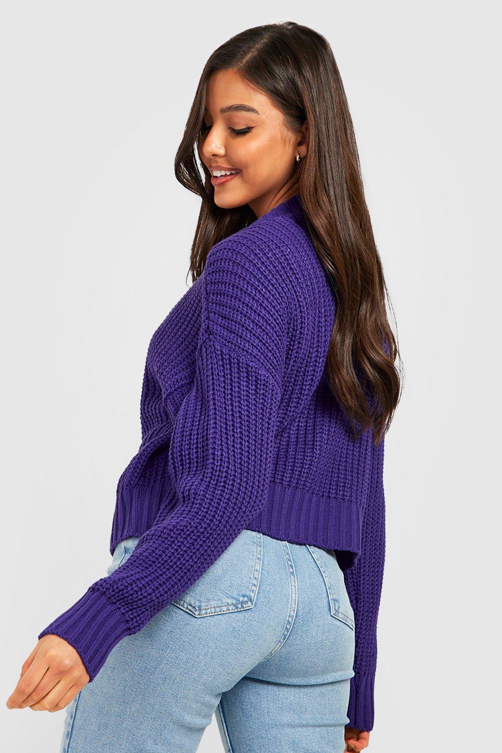 Chunky knit cropped discount jumper