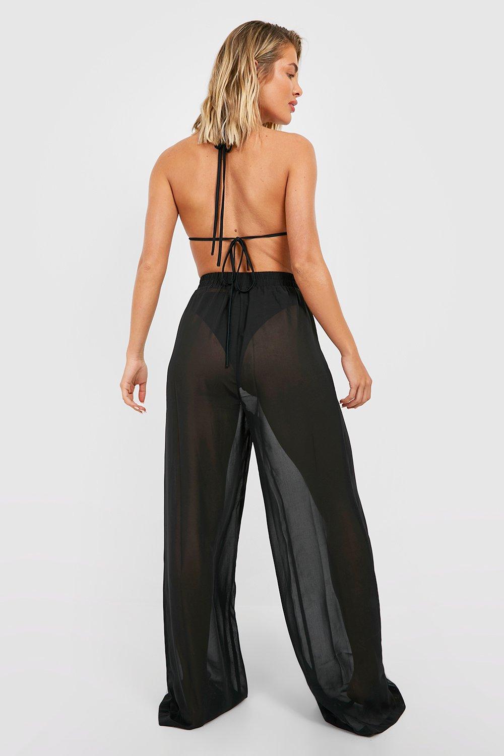 Chiffon Wide Leg Beach Pants