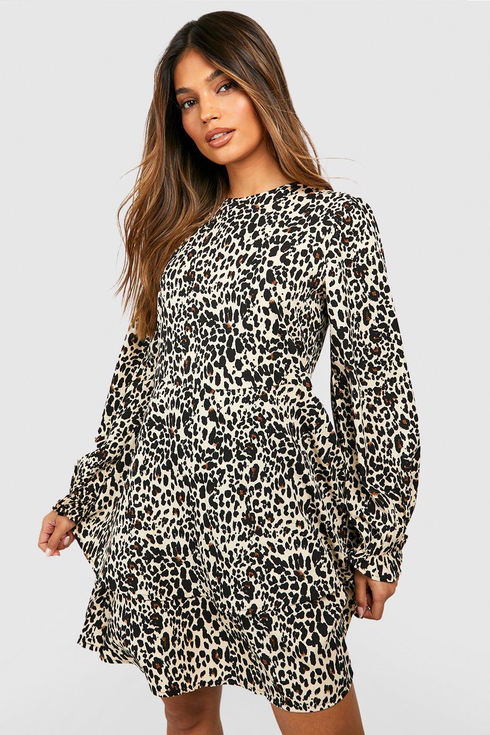 Leopard print shift on sale dress