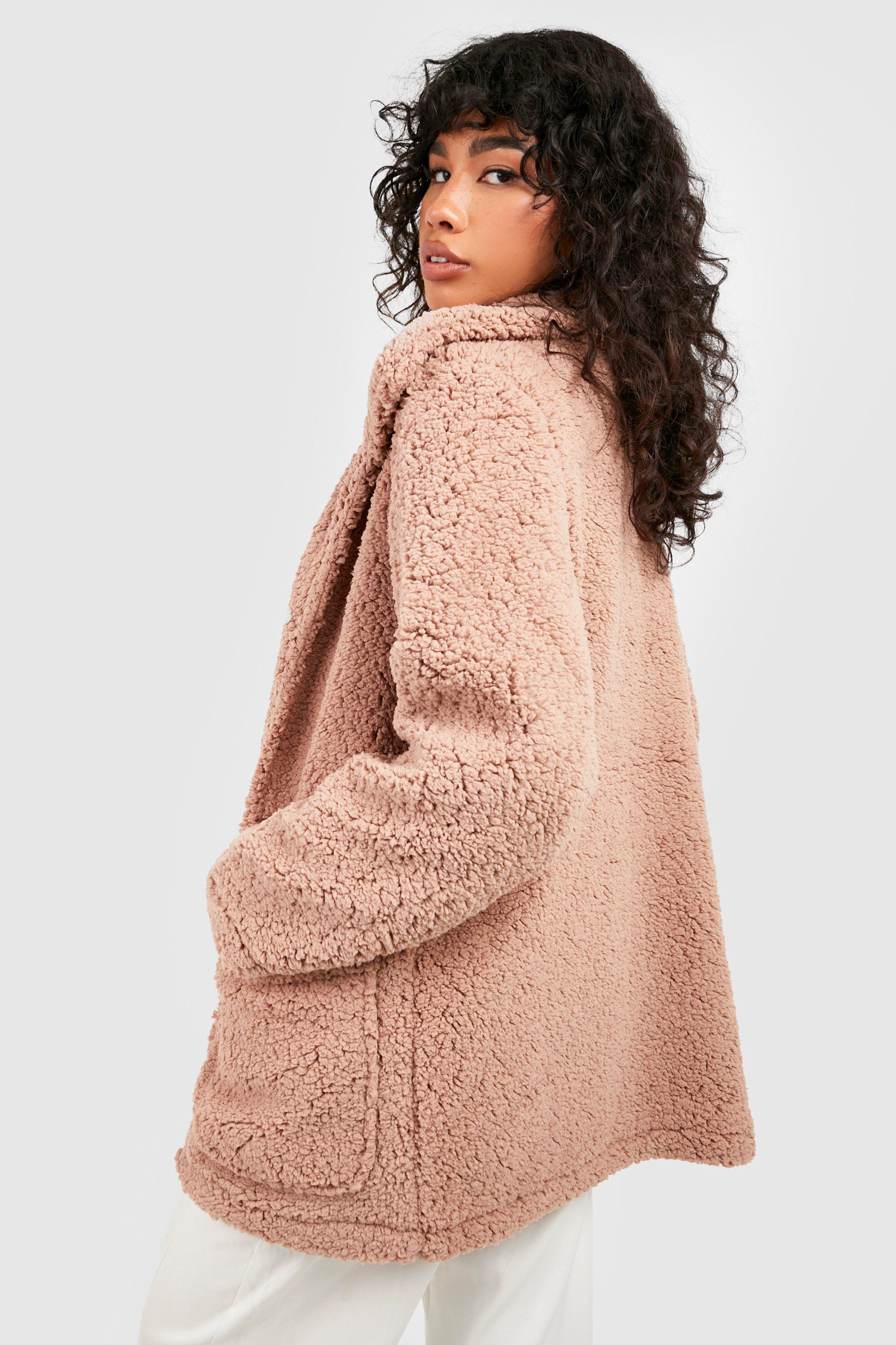 Teddy bear hotsell jacket boohoo