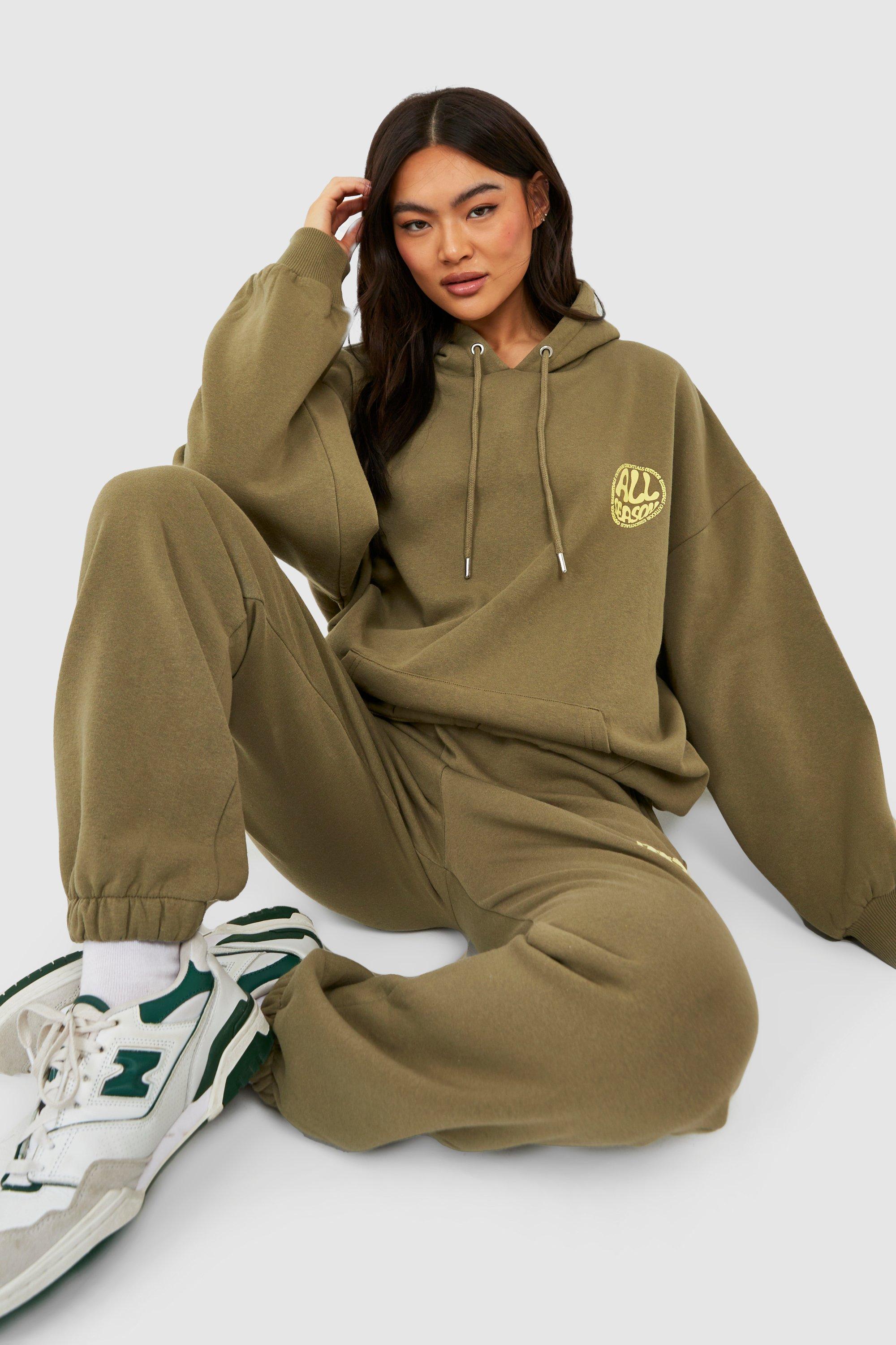 Womens khaki hot sale nike tracksuit