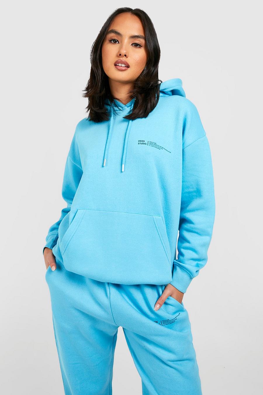 Blue Dsgn Studio Text Print Hooded Tracksuit 