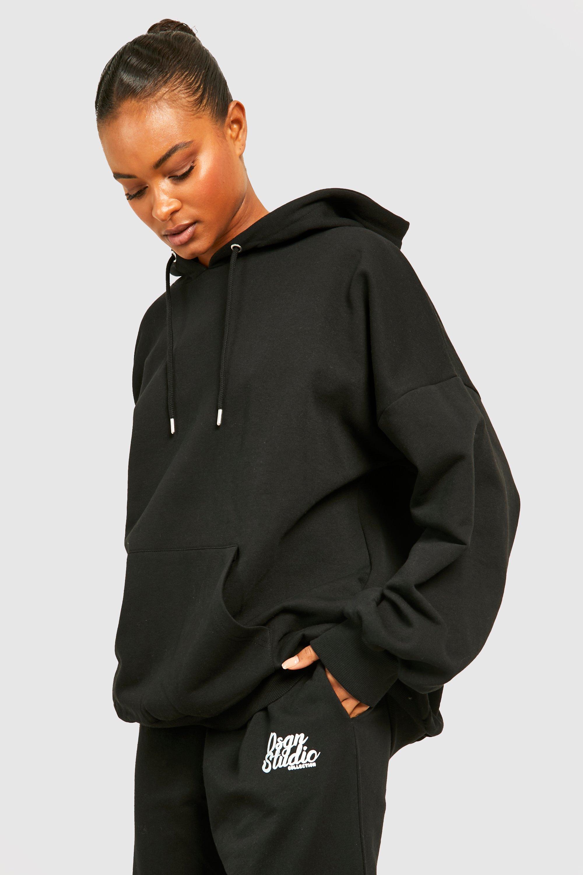 Hoodie hot sale noir oversize