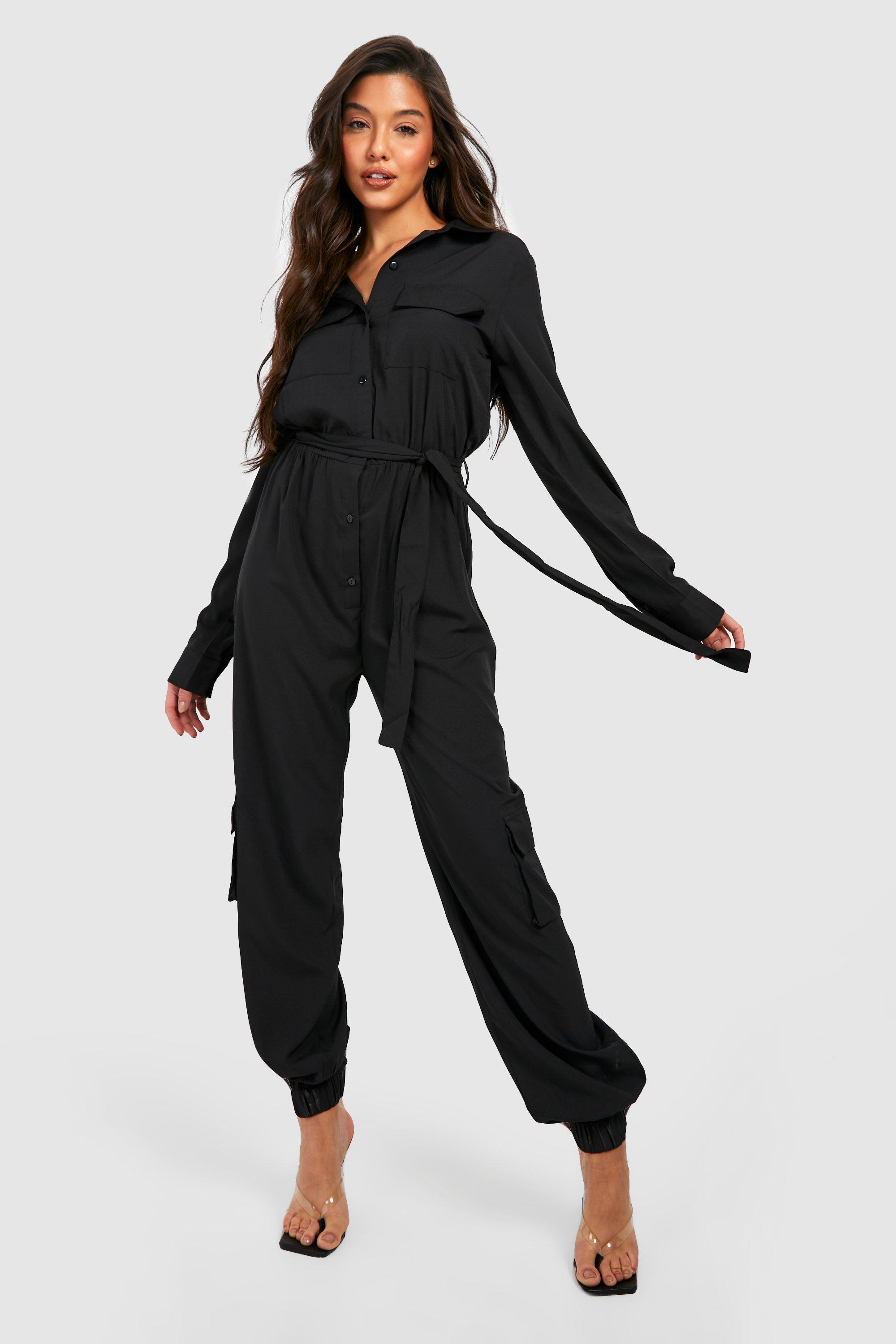 Black store boiler jumpsuit