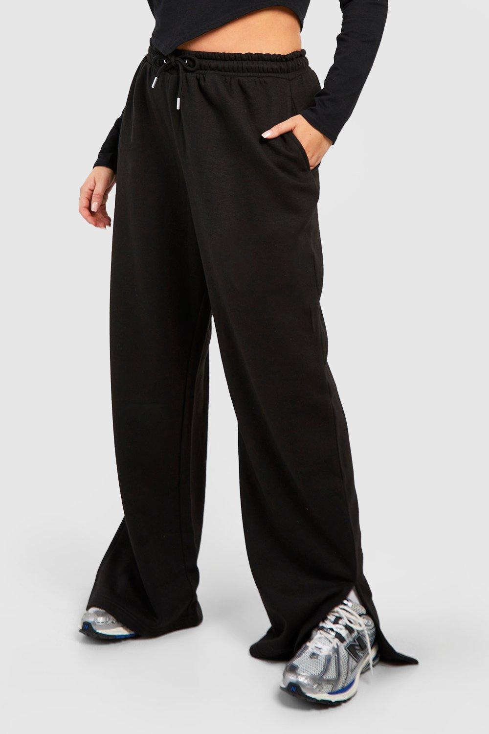 Women's Plus Wide Leg Split Flare Joggers