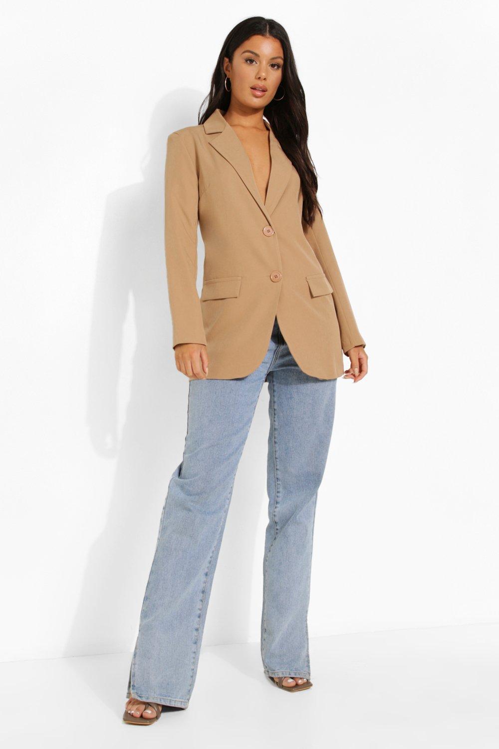 Boohoo camel clearance blazer