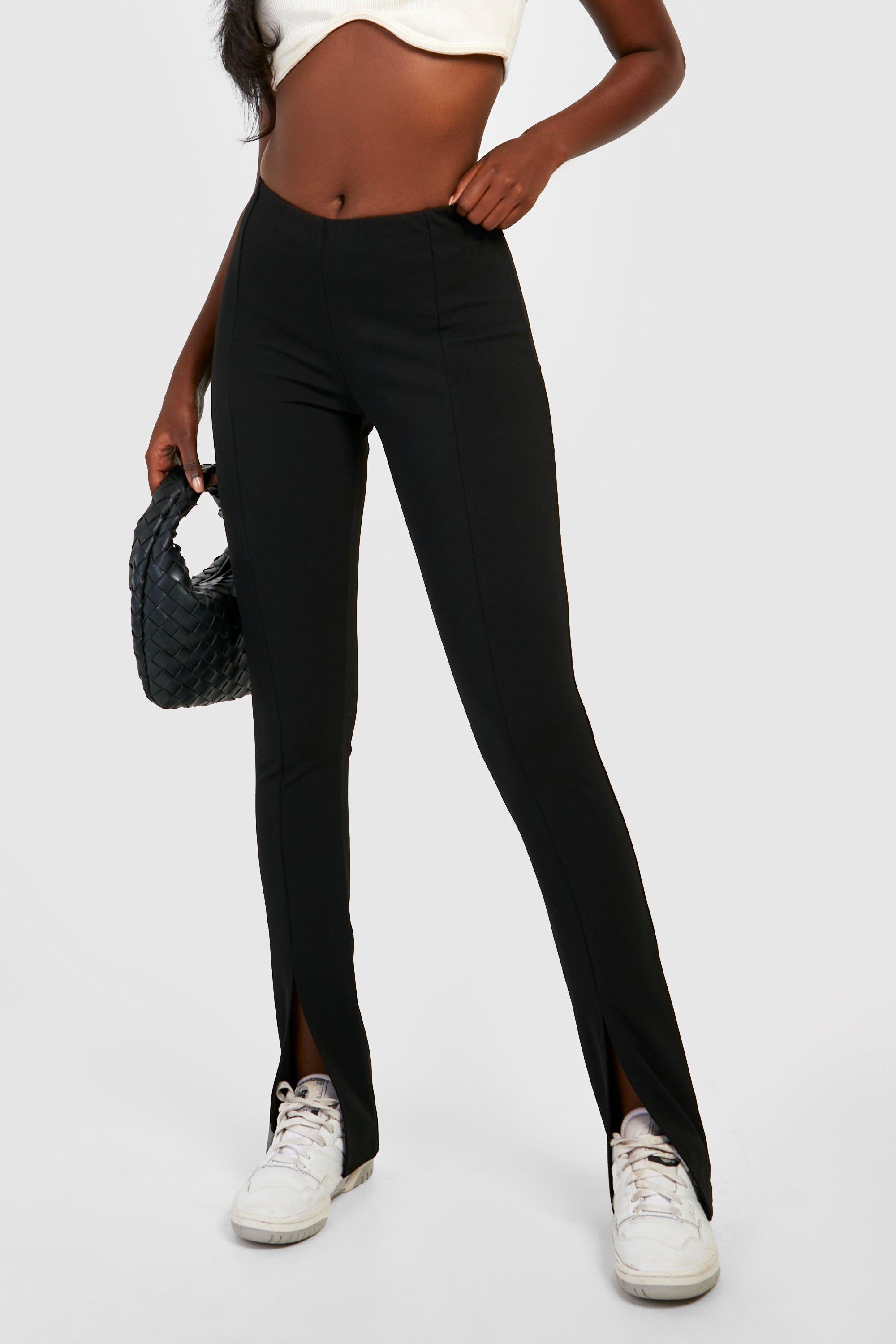 Missguided flare trousers in black