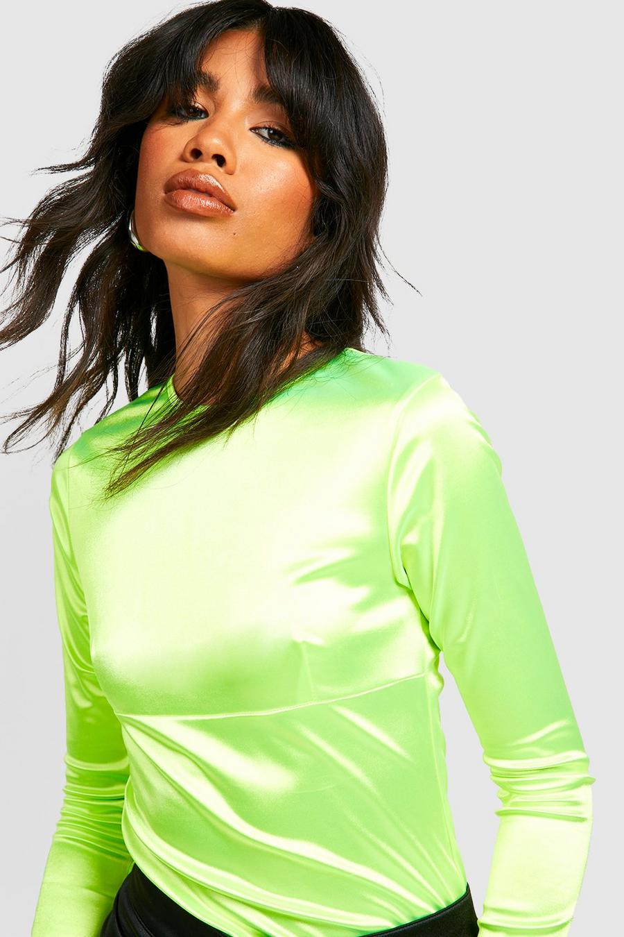 Lime Disco Long Sleeve Top image number 1