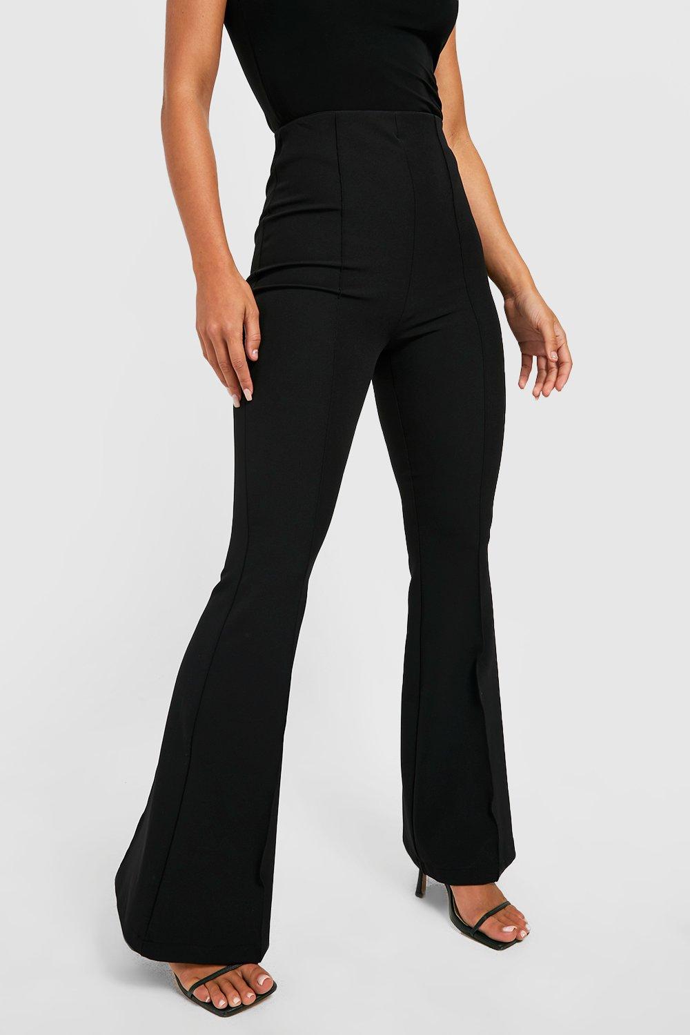 Plus Cotton Elastane Basic Flare Pants