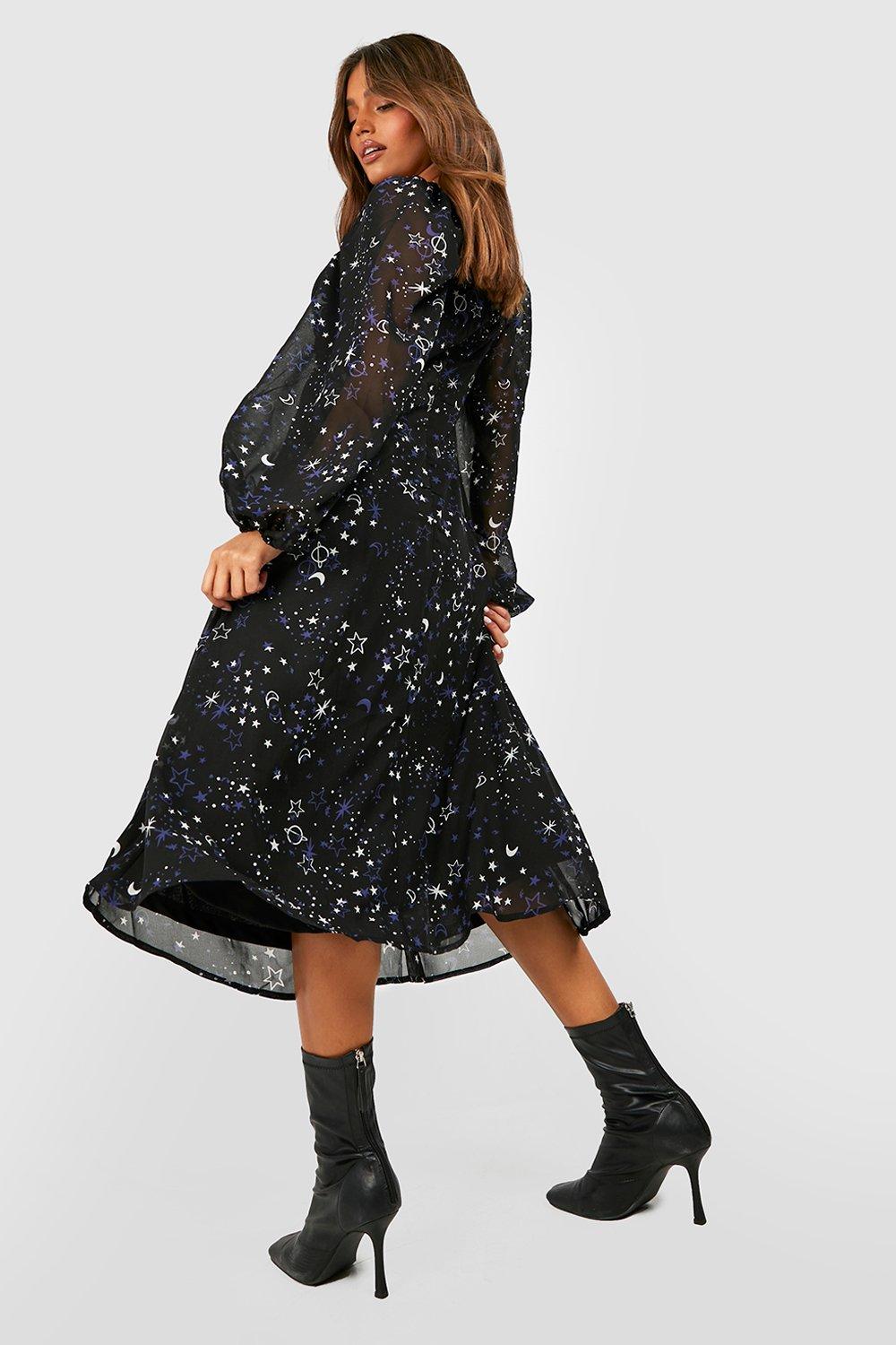 Boohoo discount constellation dress