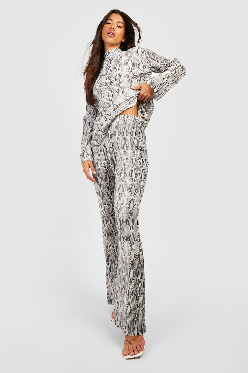 Snake print sale boohoo