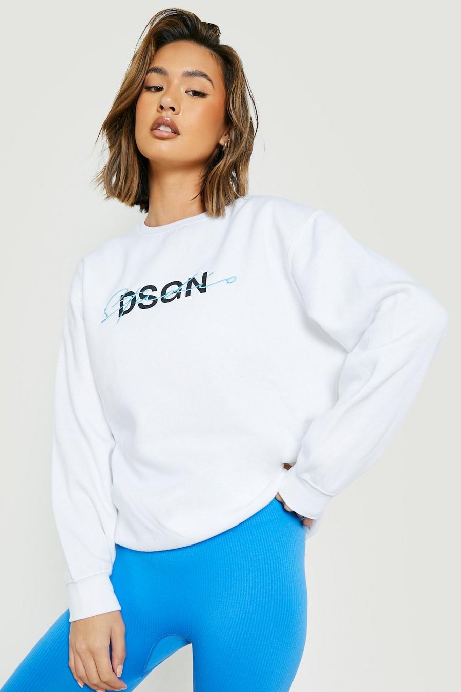 White Embroidered Dsgn Studio Sweater 1 image number 1