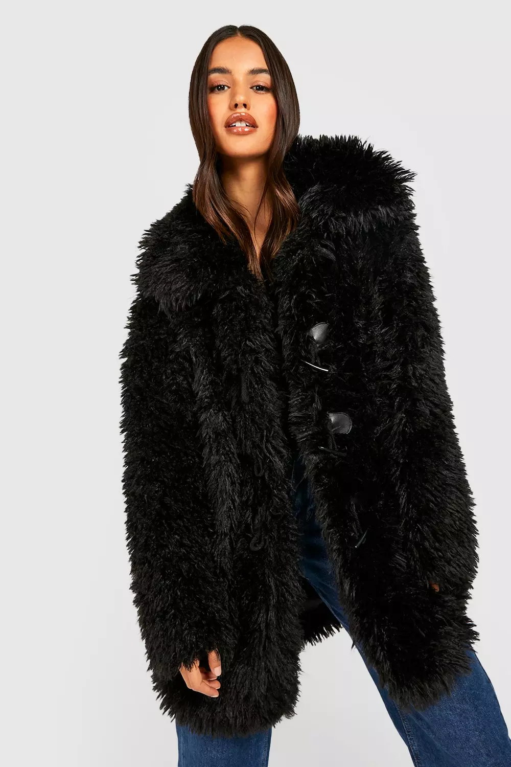 Boohoo duffle coat sale