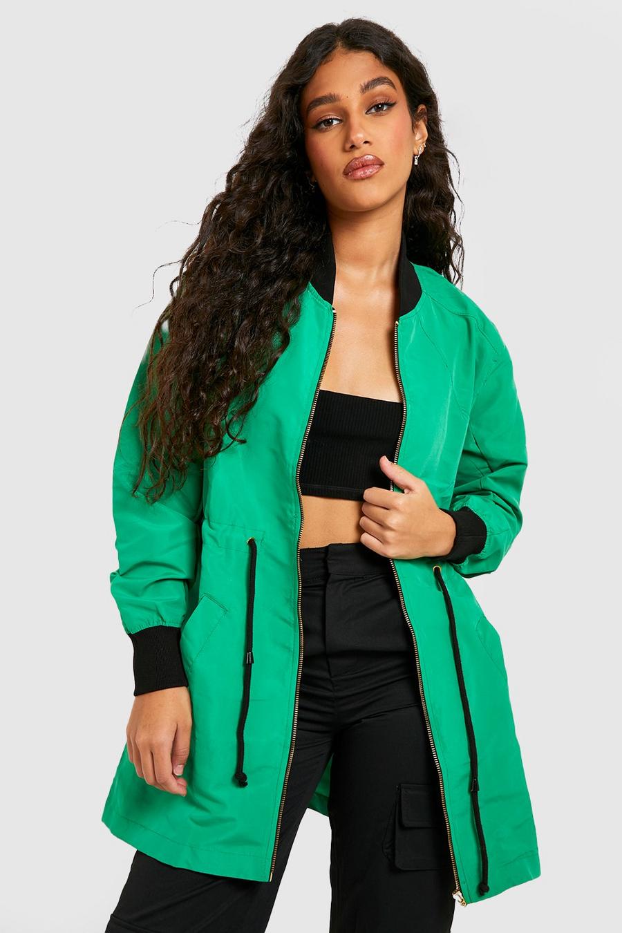 Green Synch Waist Bomber Jacket image number 1
