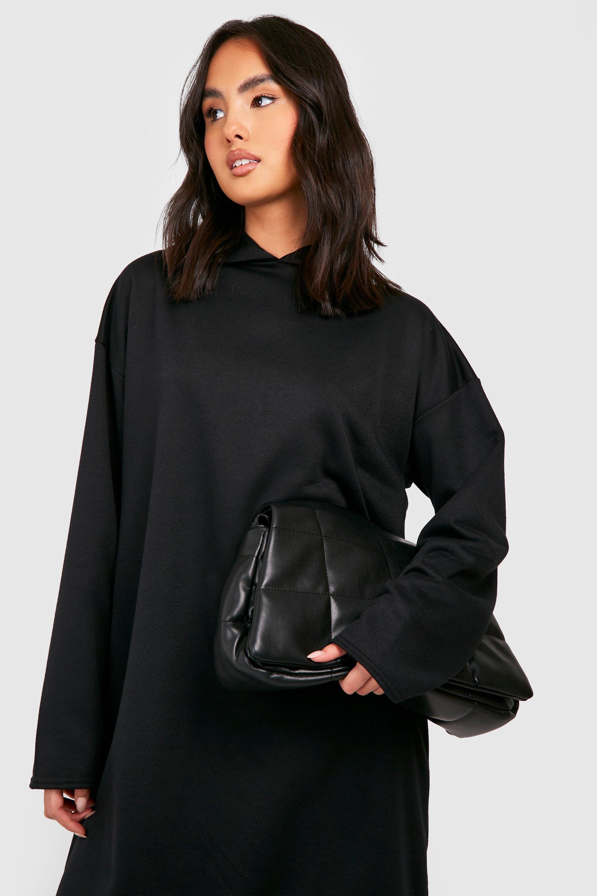 Longline black online sweatshirt