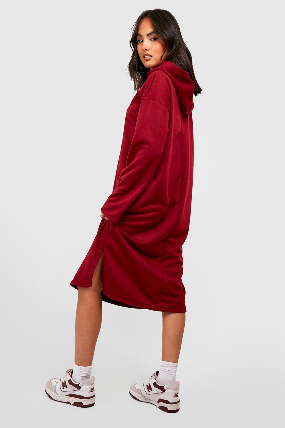 Longline cheap hoodie dress