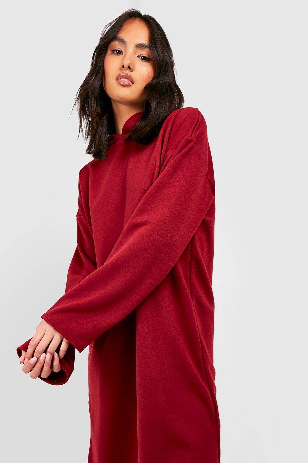 Hoodie cheap dress boohoo