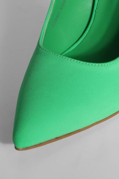 boohoo green Cut Out Detail Lace Up Court Heel