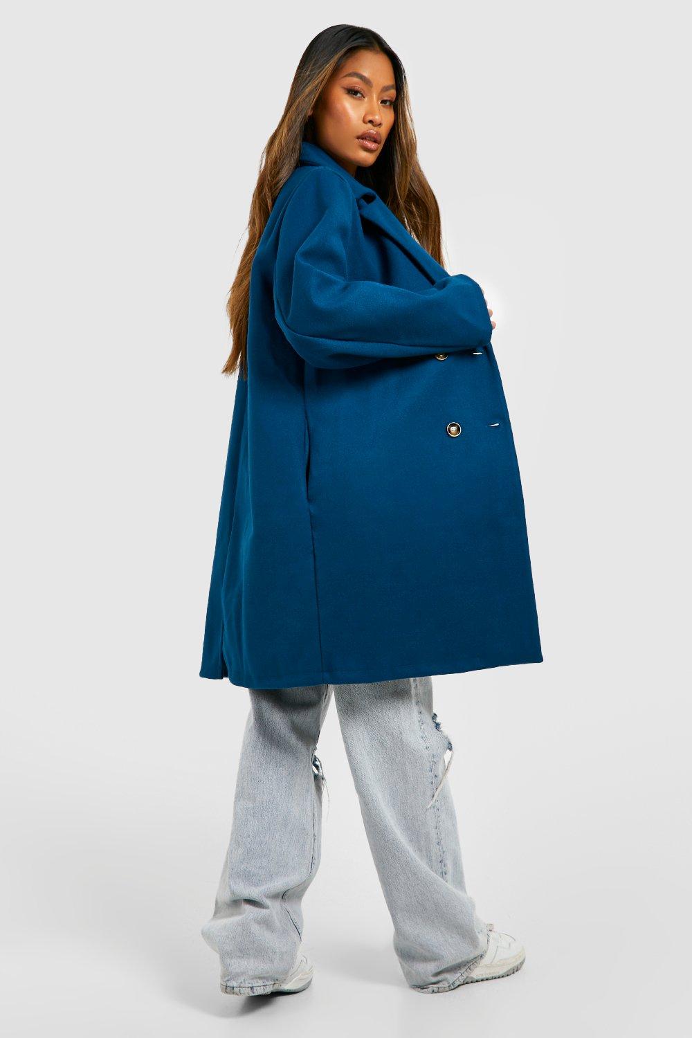 Boohoo deals navy coat