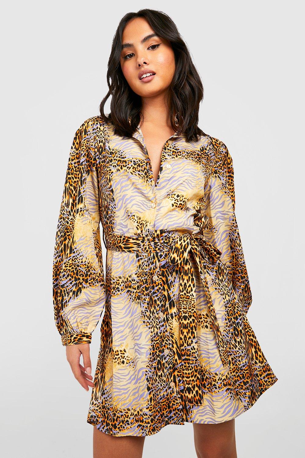 printed shirt dresses