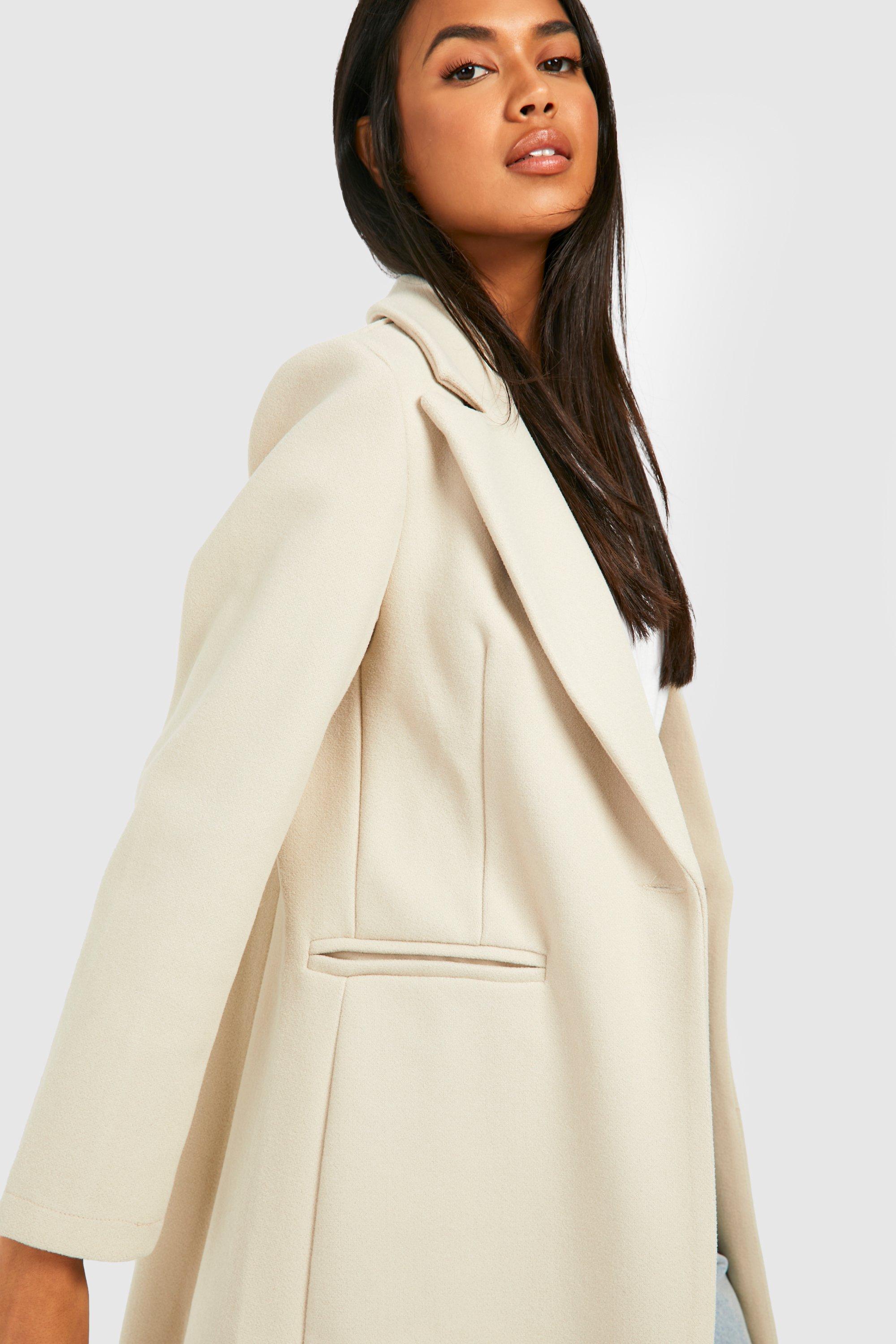 Tailored wool outlet coat womens