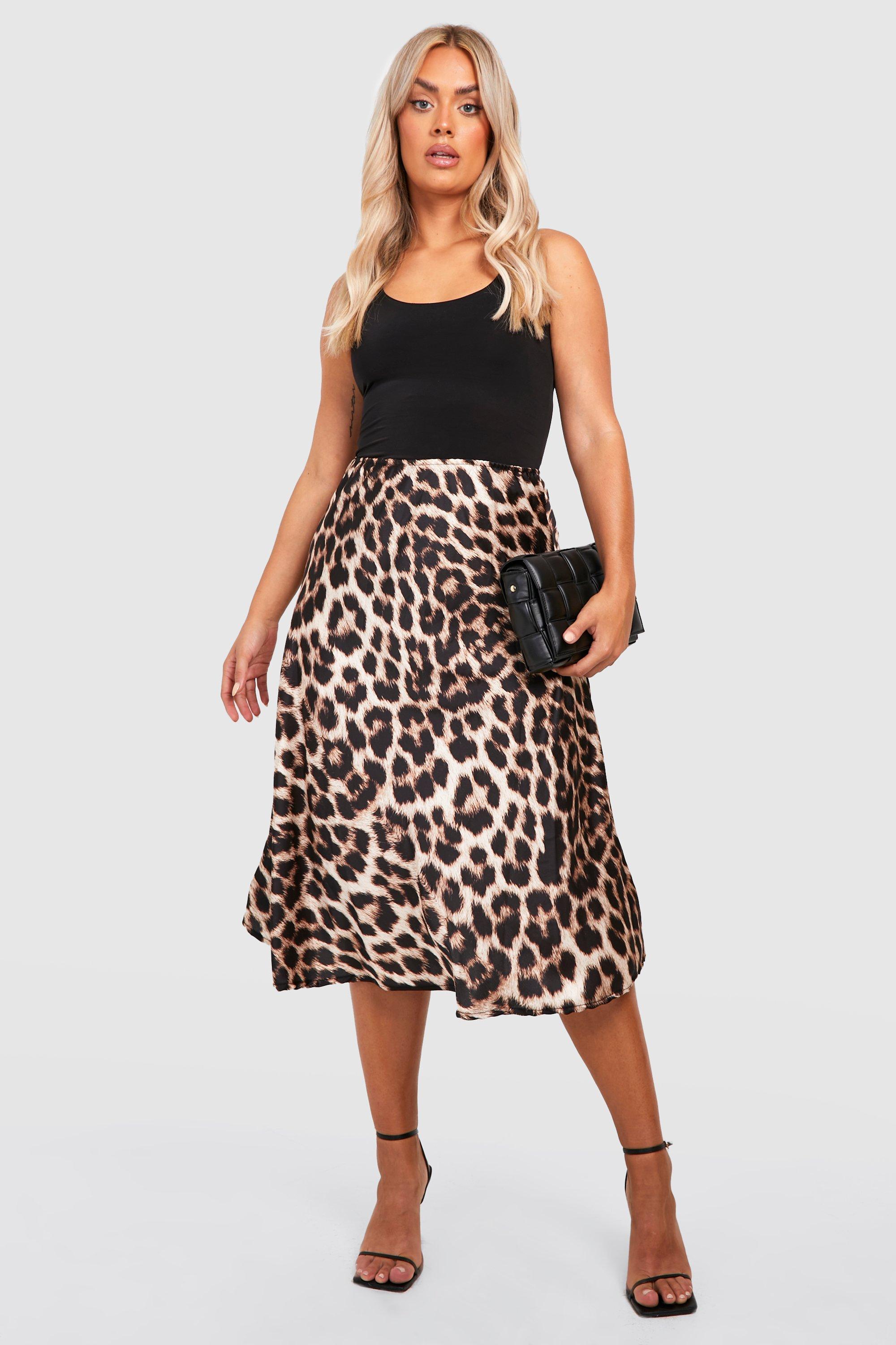 Leopard print 2025 skirt size 22