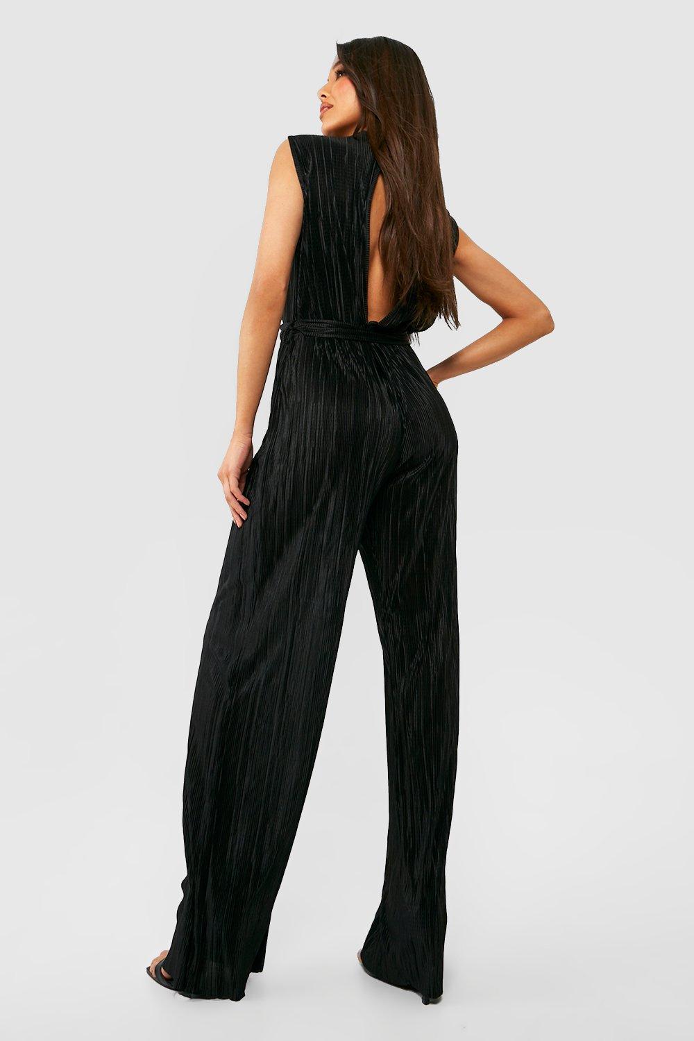 Boohoo cheap striped jumpsuit