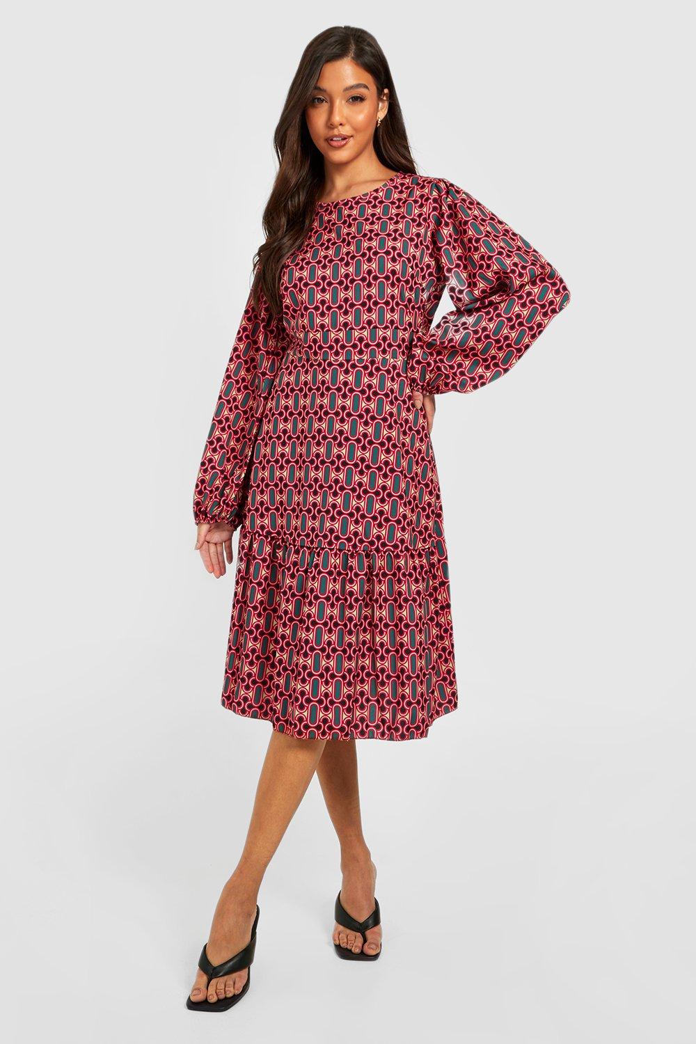 Midi retro outlet dress