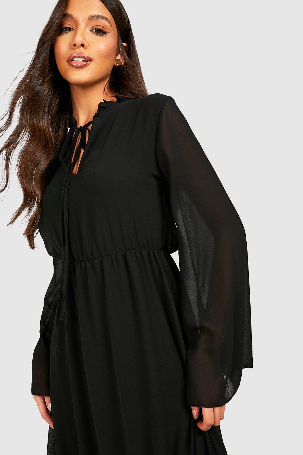 Women's Chiffon Tiered Midaxi Smock Dress | Boohoo UK