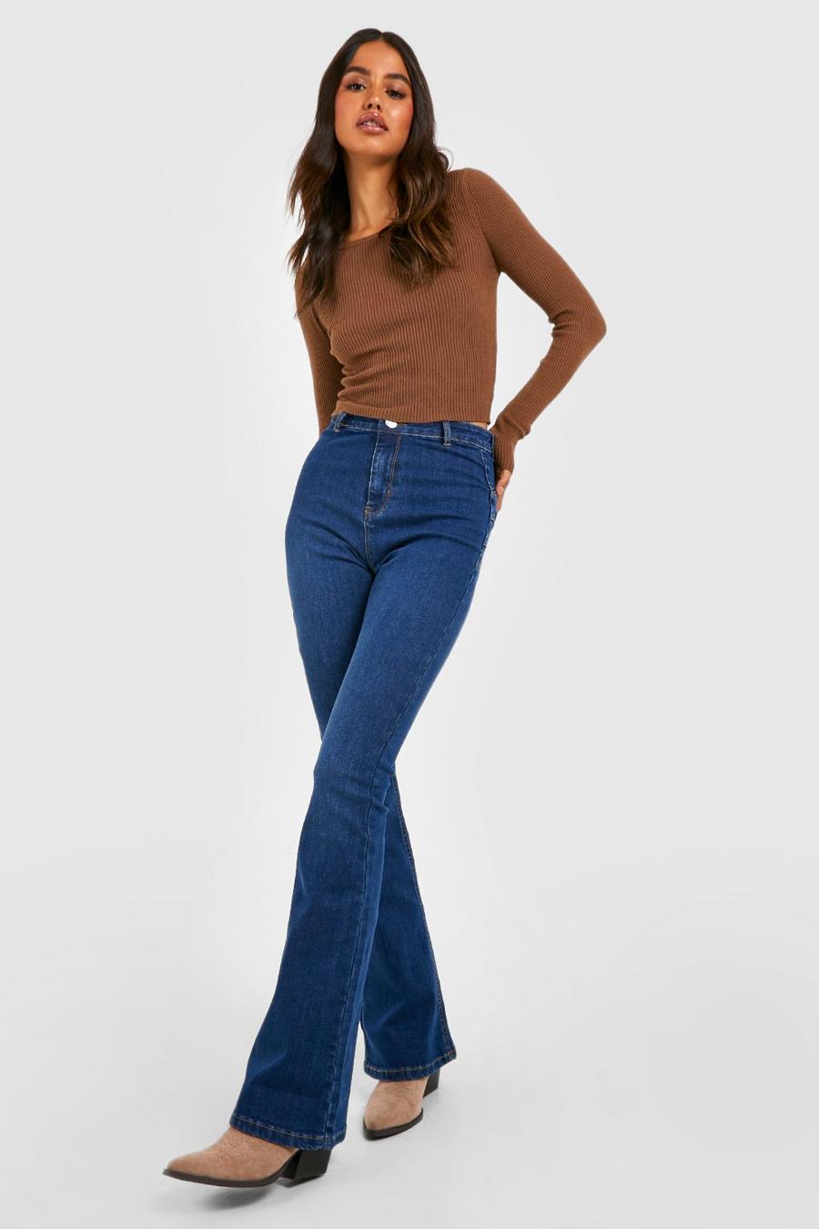 High Waisted Flared Jeans