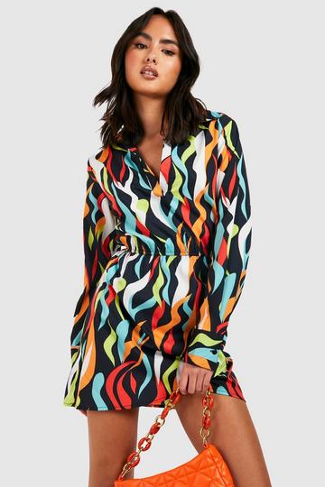 The Printed Mini Dress multi