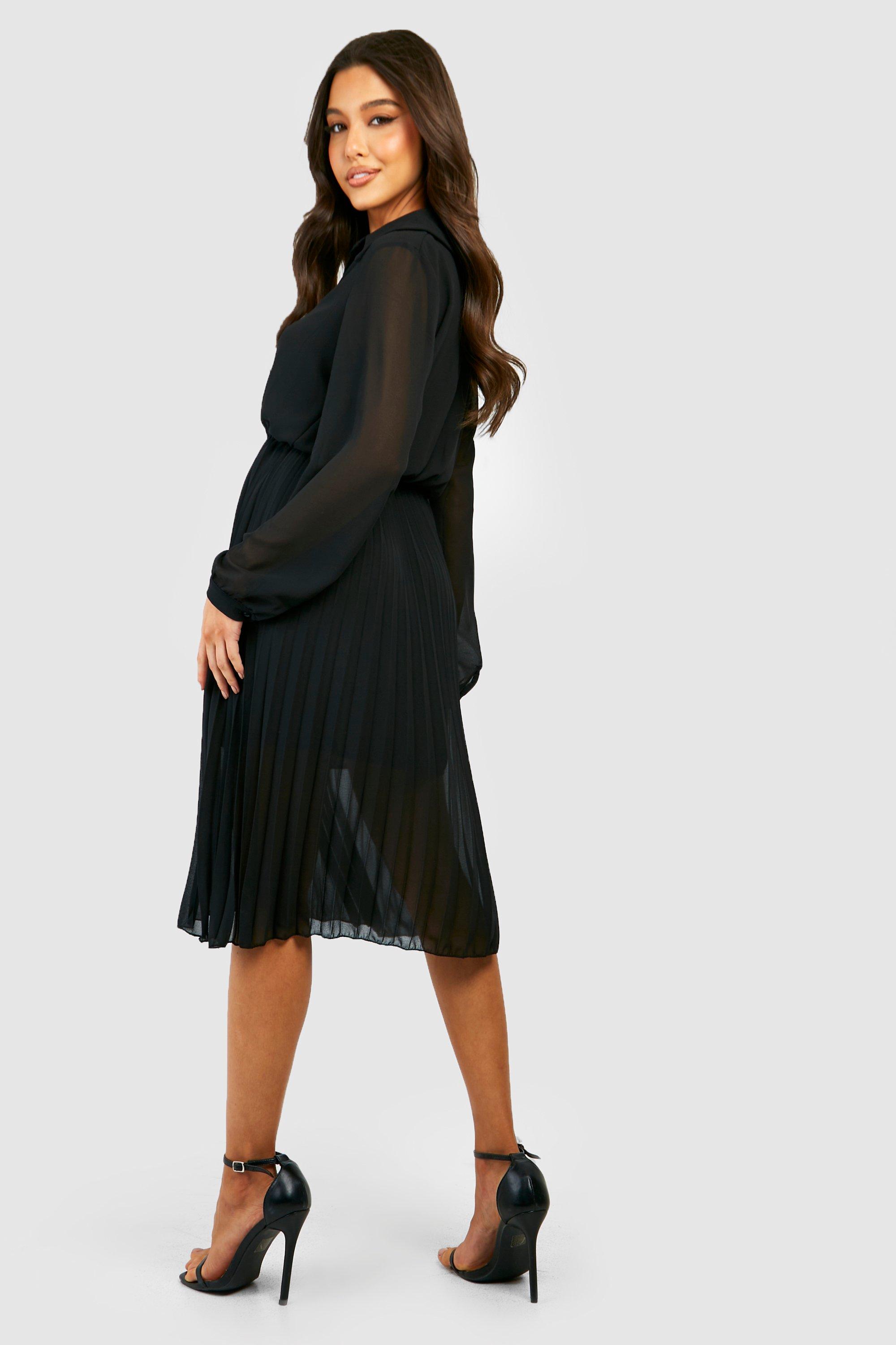 Chiffon midi shirt clearance dress