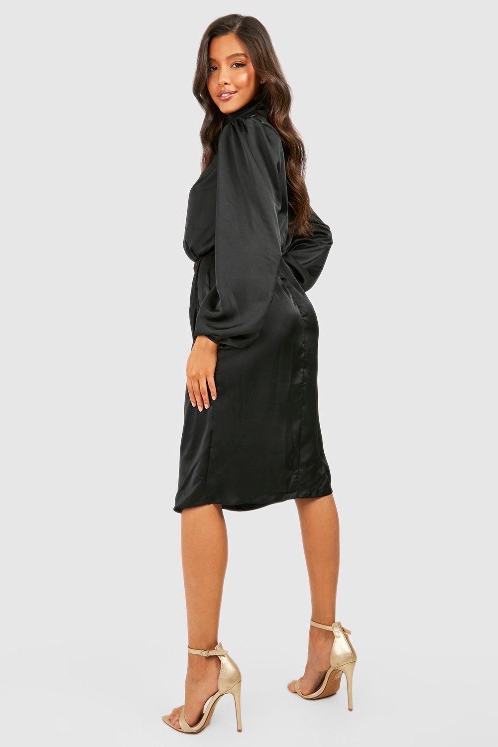 High neck shirt clearance dress