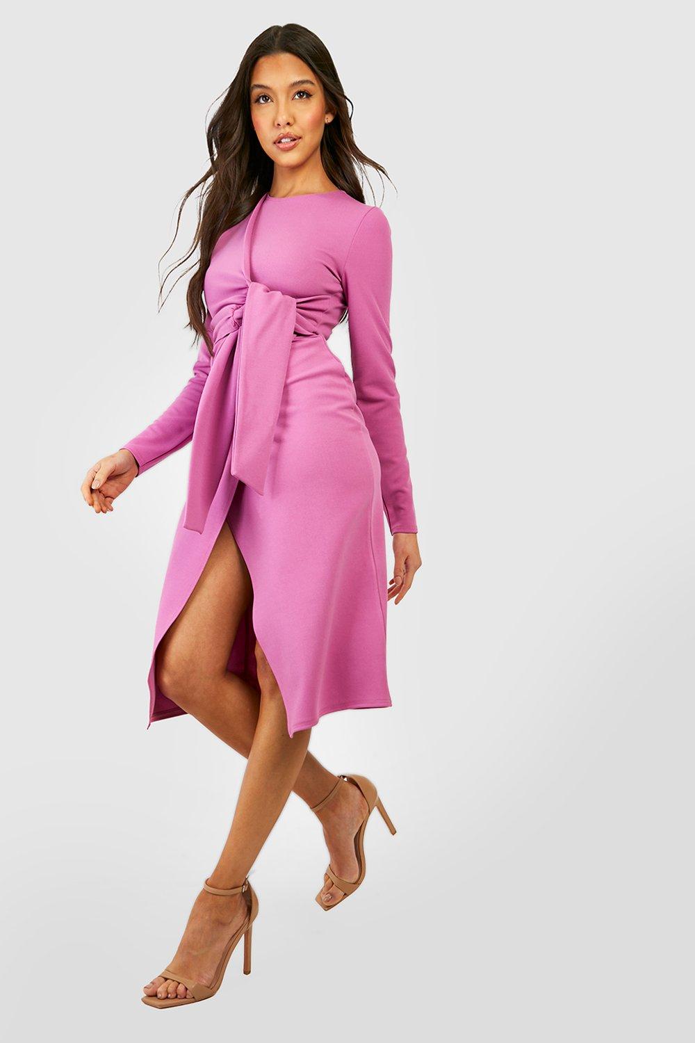 wrap knot dress